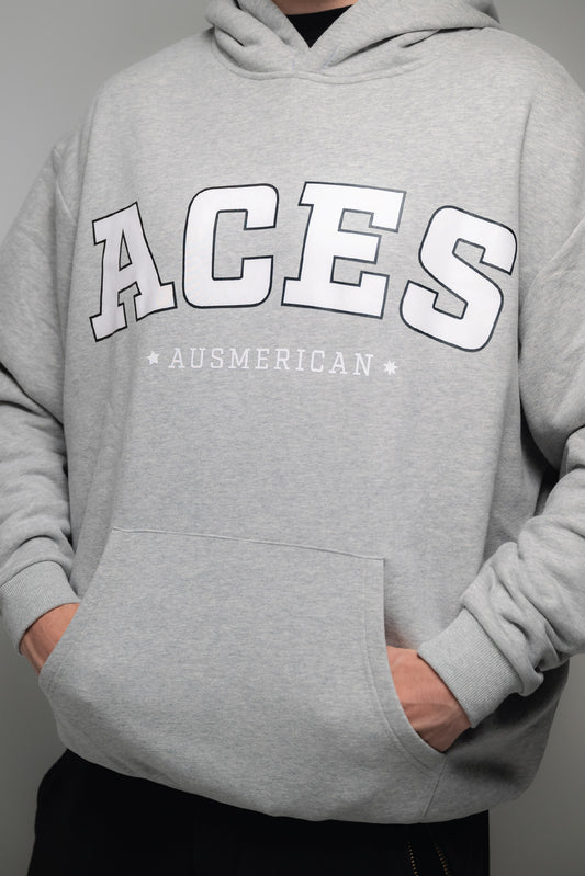 Grey Hoodie - Aces