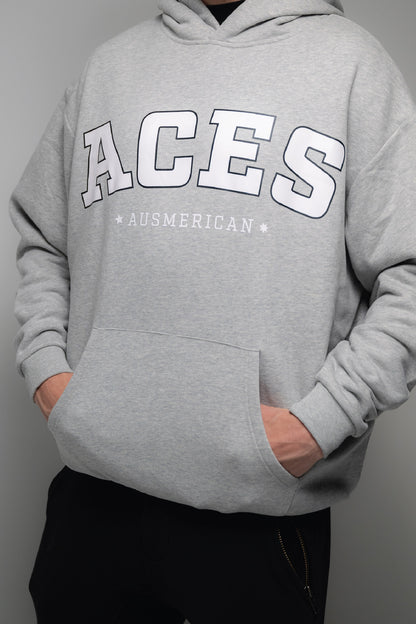 Grey Hoodie - Aces